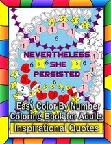 Easy Color By Number Coloring Book For Adults Inspirational Quotes