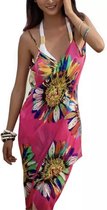 Cover up - strandjurk - pareo - sarong - roze