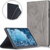 Book Cover geschikt voor Samsung Galaxy Tab A7 Hoes Grijs - Wallet PU Lederen Case