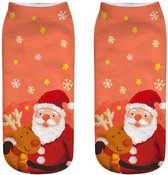 - Vrolijke - Dames - Kerst - Enkel- Sokken - Santa - Kerstman -