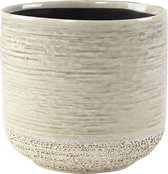 Pot Issa Light Grey 18x17cm grijze ronde bloempot voor binnen