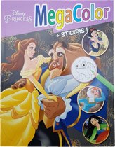 Disney's Princess "Belle" Kleurboek +/- 120 kleurplaten + Stickers