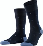 FALKE Dot Business & Casual Katoen Heren Sokken blauw - Maat 43-46