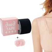 Zwarte Boob Tape - Fashion tape - Nipple covers - Tepelplakkers - Tepelbedekkers - Bh tape - Borst tape - Inclusief Tepel cover