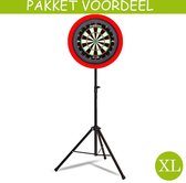Mobiele Dartbaan VoordeelPakket + Mission Axis + Dartbordverlichting Basic XL (Rood)