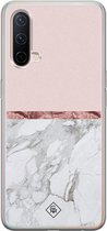 OnePlus Nord CE 5G hoesje siliconen - Rose all day | OnePlus Nord CE case | Roze | TPU backcover transparant