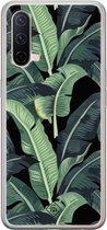 OnePlus Nord CE 5G hoesje siliconen - Palmbladeren Bali | OnePlus Nord CE case | groen | TPU backcover transparant