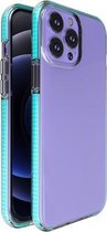 TPU dubbele kleur schokbestendige beschermhoes voor iPhone 13 Pro Max (hemelsblauw)