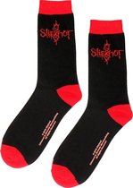 Slipknot S Logo Sokken Zwart/Rood - Official Merchandise