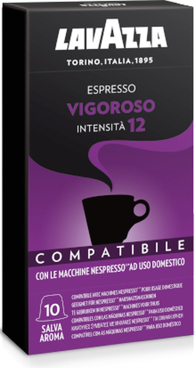 Lavazza Espresso Vigoroso Nespresso Compatible Cups