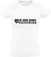 Ik heb EHBO bier op Dames t-shirt | zorg | feest | festival | party | alcoholist | Wit