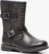 Blue Box meisjes biker boots met glitters - Zwart - Maat 26