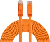 By Qubix internetkabel - 10 meter - cat 6 - Ultra dunne Flat - Ethernet kabel - Netwerkkabel - (1000Mbps) - Oranje - UTP kabel - RJ45 - UTP kabel
