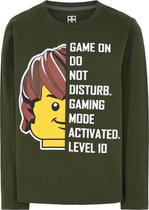 Lego T-shirt Donkergroen "Game On" maat 116