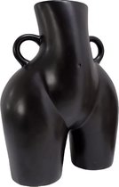 Keramische Bloemenvazen|Vrouwelijke Body Art vaas|butt vase| Vaas Voor Bloem Sculptuur|zwart groot