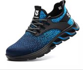 Veiligheidsschoen - Werkschoen - Sportieve Sneakers - Lichtgewicht - Blauw - Unisex