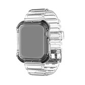 Geïntegreerde kristalheldere kleurcontrast vervangende horlogeband voor Apple Watch Series 6 & SE & 5 & 4 44 mm / 3 & 2 & 1 42 mm (zwart)
