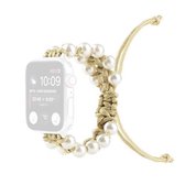 Paraplu Touw Kraal Nylon Vervanging Horlogebanden Voor Apple Watch Series 6 & SE & 5 & 4 40mm/3 & 2 & 1 38mm (Geel)