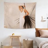 Stoffen wandtapijt overdreven abstracte stijl hangende achtergrond die doek bedekt, afmeting: 150x100cm (afbeelding 03)