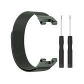 Voor Amazfit T-Rex Pro / Amazfit T-Rex Milanese magnetische metalen vervangende band horlogeband (olijfgroen)