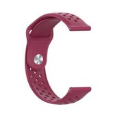 Voor Samsung Galaxy S3 / Galaxy Watch 46 mm ventilatiegat siliconen horlogeband (wijnrood)