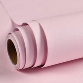 Waterdichte zelfklevende Macaron slaapzaal behang effen kleur kledingwinkel decoratie behang, specificatie: 0,53 x 10 m (tiener roze)
