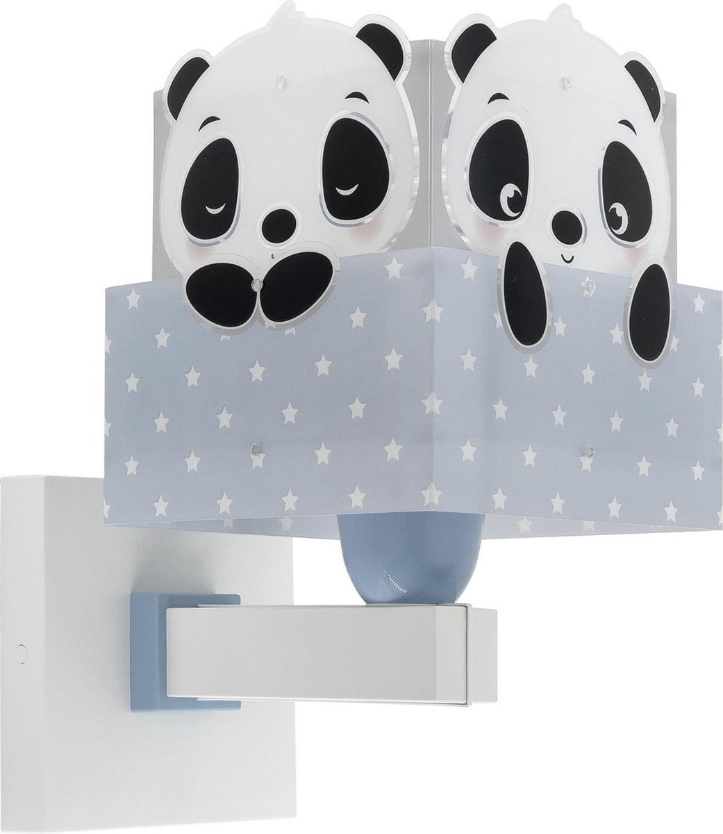 Dalber panda - Kinderkamer wandlamp - Blauw