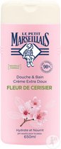 Le Petit Marseillais - Douchegel Douchecrème Extra Zacht met Kersenbloesem - 2 x 650 ml - Voordeelverpakking