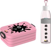 Mepal Broodtrommel Large – Drinkfles 700ml - Roze - Modder Splash - 4x4 Ofrroad