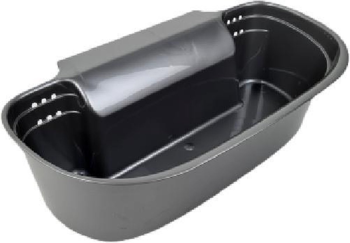 Goedkoopste Hangende afvalmand TIMO - Keuken Afvalbakje - Grijs - Kunststof - 30.5 x 17.5 x 9.5 cm - 2.2 liter