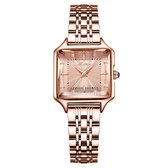 Longbo - Meibin - Dames Horloge - Rosé/Rosé - 27mm