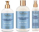 Shea Moisture Manuka Honey & Yogurt Hydrate Shampoo & Conditioner & Leave-In set of 3