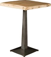 Bartafel | bistro | acacia-hout | bruin | 80 x 80 x 105(h) cm