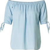 YESTA Lana Blouse - Bleach Blue Denim - maat 1(48)