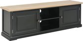 Tv meubel hout zwart 120x30x40 cm