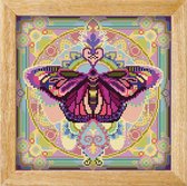 Diamond painting MANDALA   Zen VLINDER - AWSOME PATTERNS - VIERKANTE STEENTJES