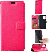 Portemonnee Book Case Hoesje Geschikt voor: iPhone 13 -  roze