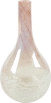 Bottle Vase Ivy Bottle Pearl Pink transparante roze glazen vaas 17x33 cm