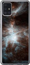 Geschikt voor Samsung Galaxy A52 5G hoesje - Galaxy - Planeet - Sterren - Siliconen Telefoonhoesje