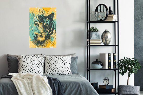 Affiche Tigre - Abstrait - Tête - 60x90 cm