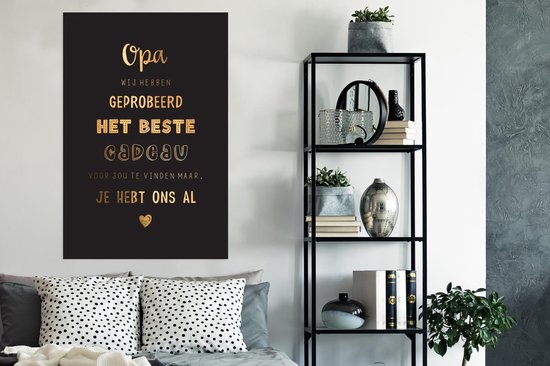 Affiche Vaderdag - Proverbes - Le plus beau cadeau - Citations - Papy - 80x120 cm