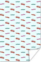 Poster Voiture - Couleurs - Motif - 80x120 cm
