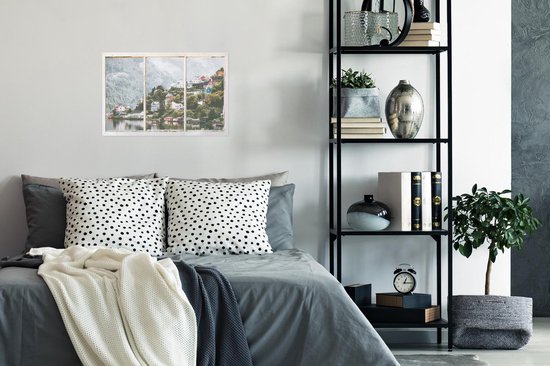 Affiche Look through - Berg - Brouillard - 30x20 cm