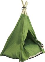 Tipi Tent Classic - Hond & Kat - Groen - 56x59x72 cm