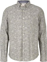Tom Tailor Lange mouw Overhemd - 1026865 Olijf (Maat: L)