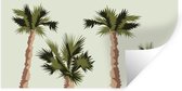Stickers muraux - Palmier - Été - Tropical - 80x40 cm - Film adhésif