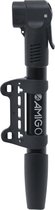 AMIGO M1 fietspomp mini - Minipomp voor Hollands ventiel/ Frans ventiel/ Autoventiel - Zwart