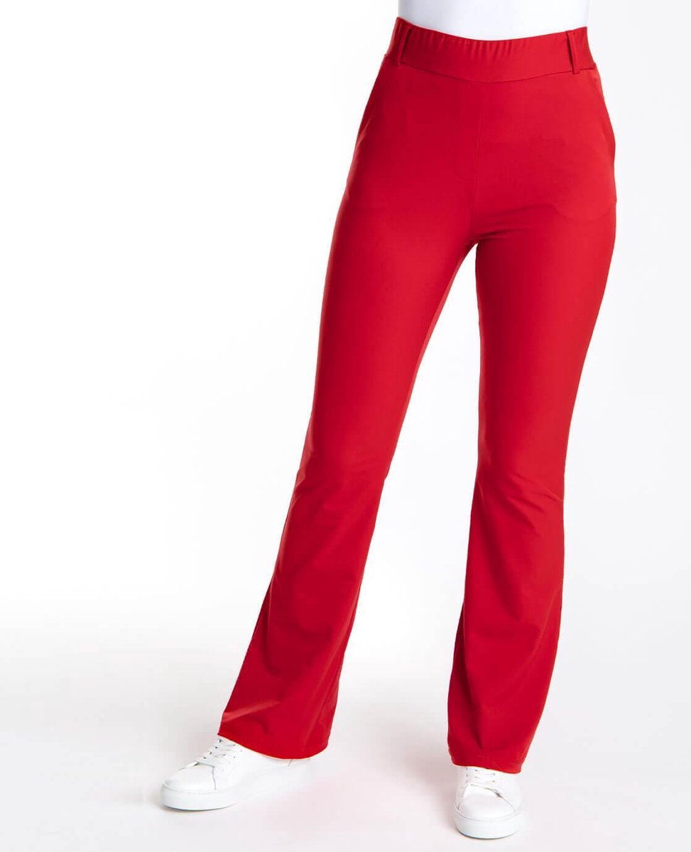 Rode Broek/Pantalon van Je m'appelle - Dames - Travelstof - Maat XL - 2  maten beschikbaar | bol.com