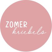 Label2X - Schilderij - Zomerkriebels Ø Aanbevolen - Multicolor - 100 X 100 Cm