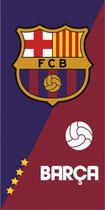 Badhanddoek FC Barcelona - Strandlaken FC Barcelona - 70x140cm - Badlaken FC Barcelona - 100% katoen - Handdoek voetbal